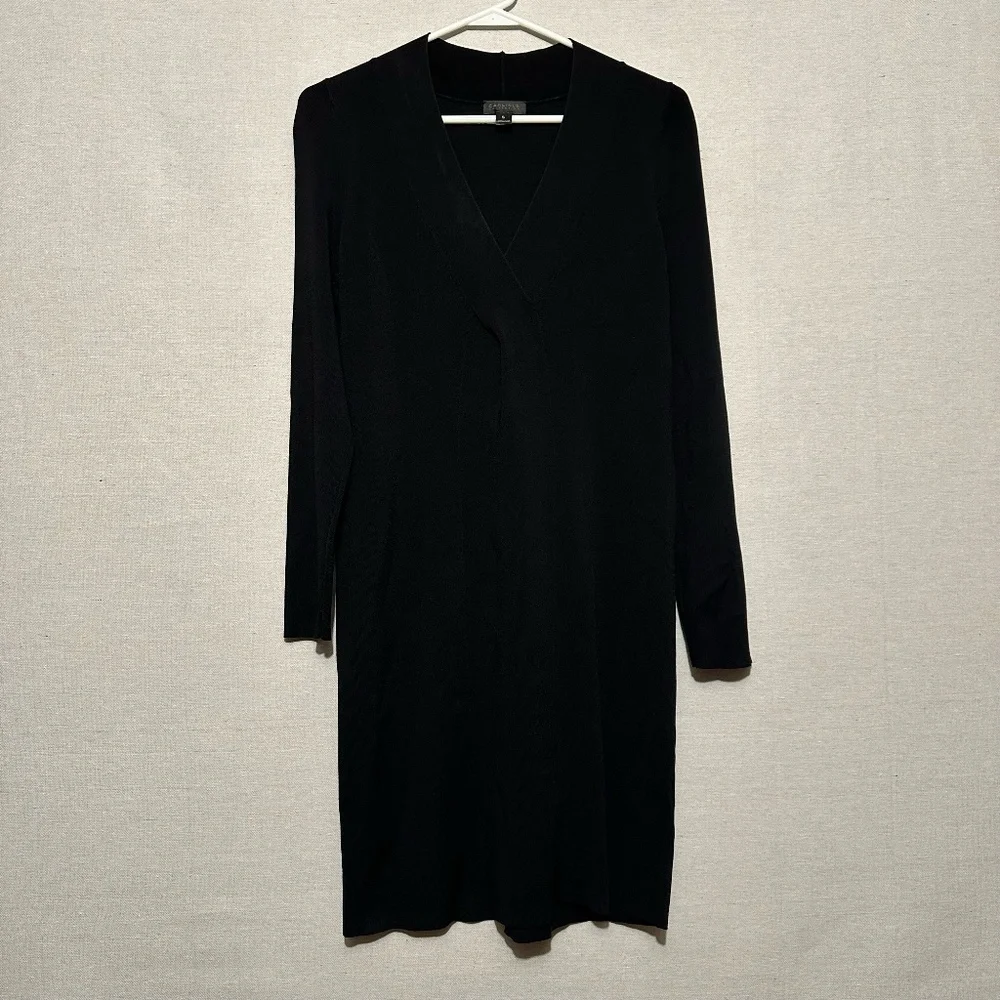 Carlisle Collection Long Sleeve V-Neck Dress - size S